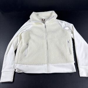 OGIO LOG815 Women's Luuma Sherpa Full-Zip Ivory Snow Jacket Small